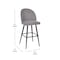Flash Furniture 2PK 30" Gray Faux Linen Armless Barstool AY-1026H-30-GYFAB-GG - alternate 10